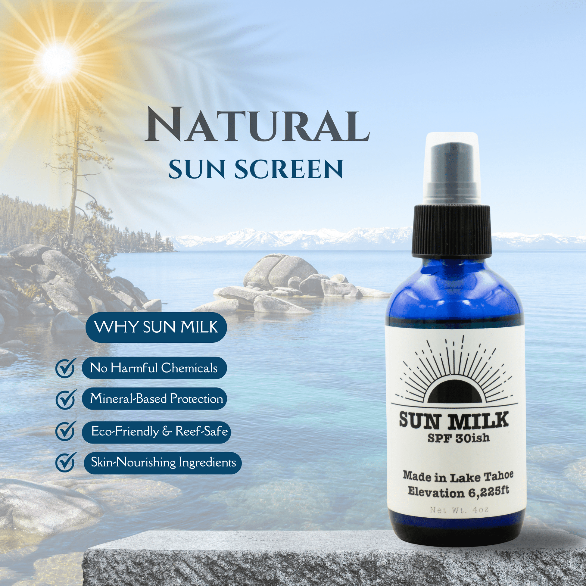 Sunshine by Sun Milk™ - Shimmer Sunscreen, SPF15 & 30 - Sun Milk